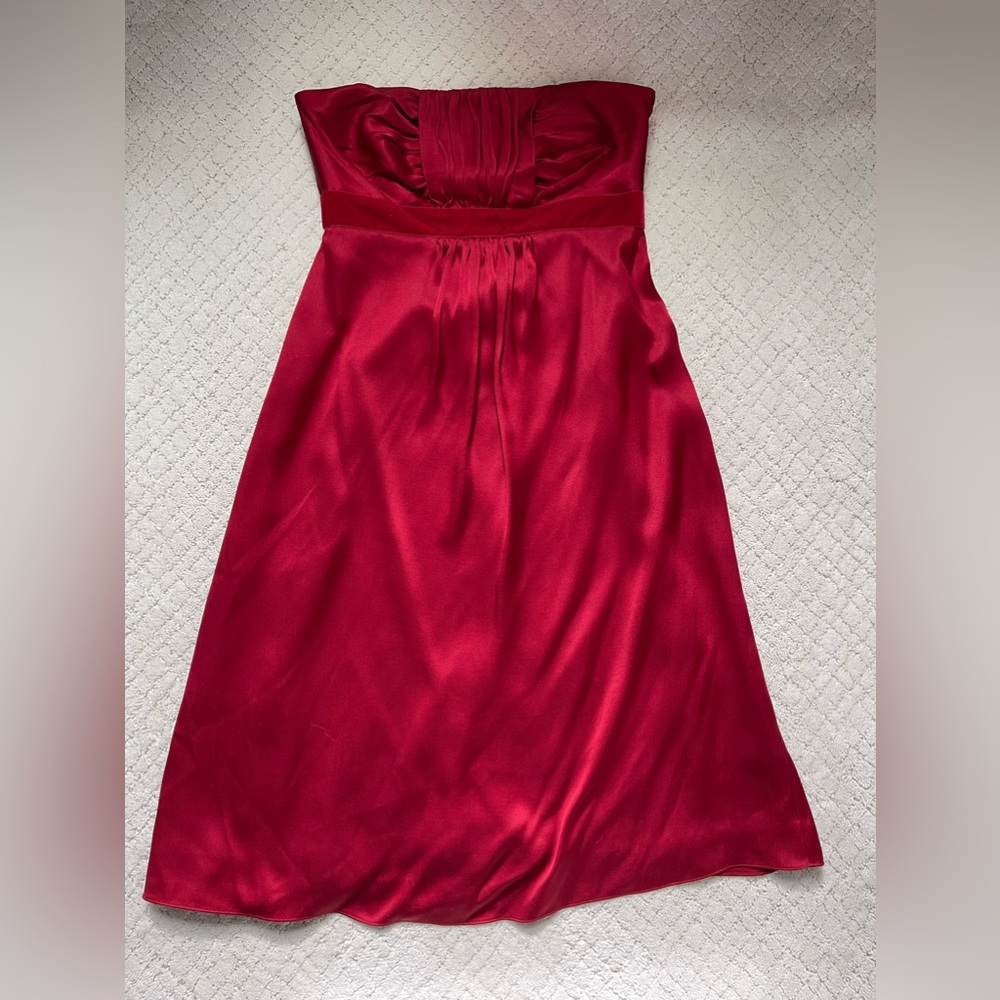 Banana Republic Red Strapless Dress
